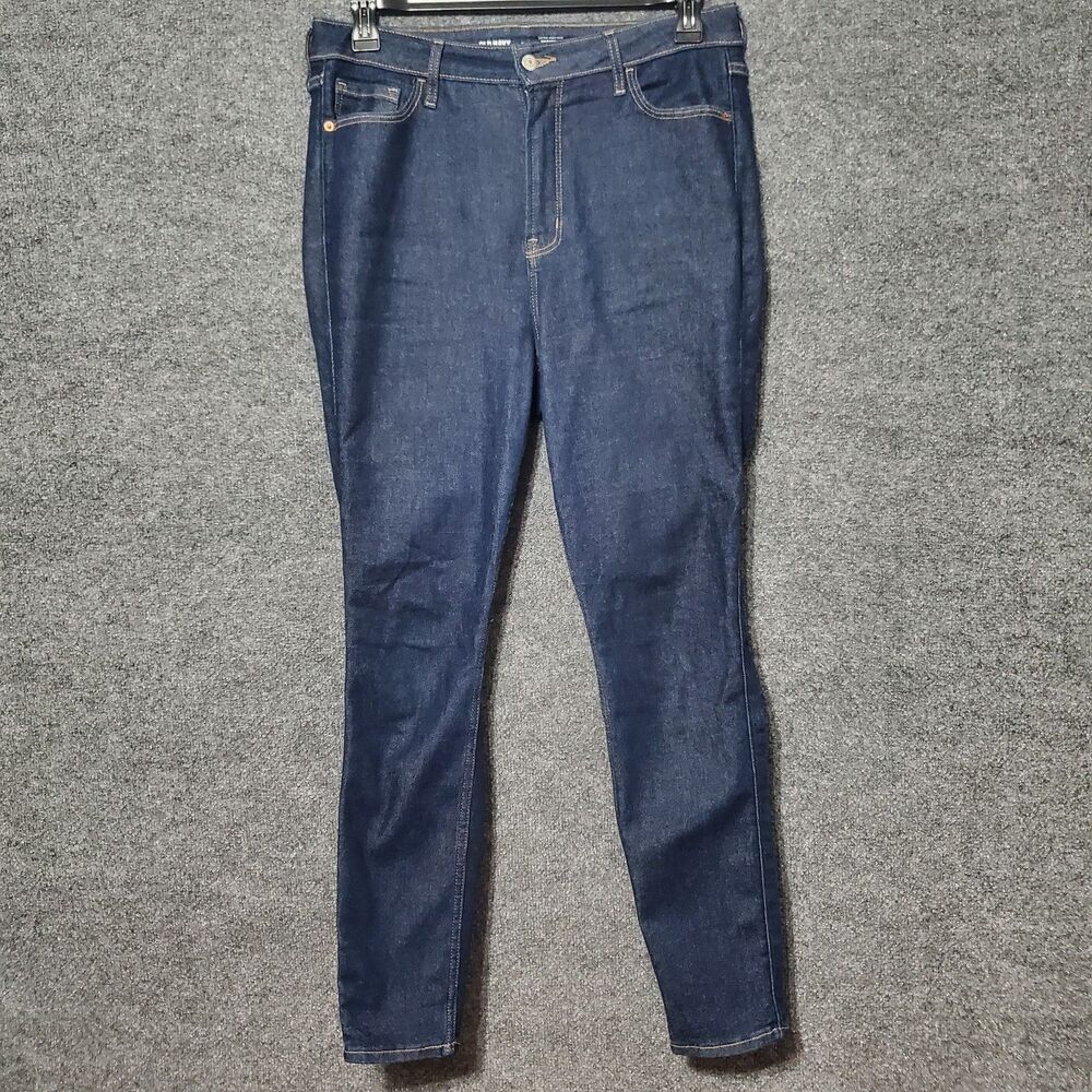 Old Navy Extra High-Waisted Rockstar 360° Stretch Super-Skinny Jeans Size 14